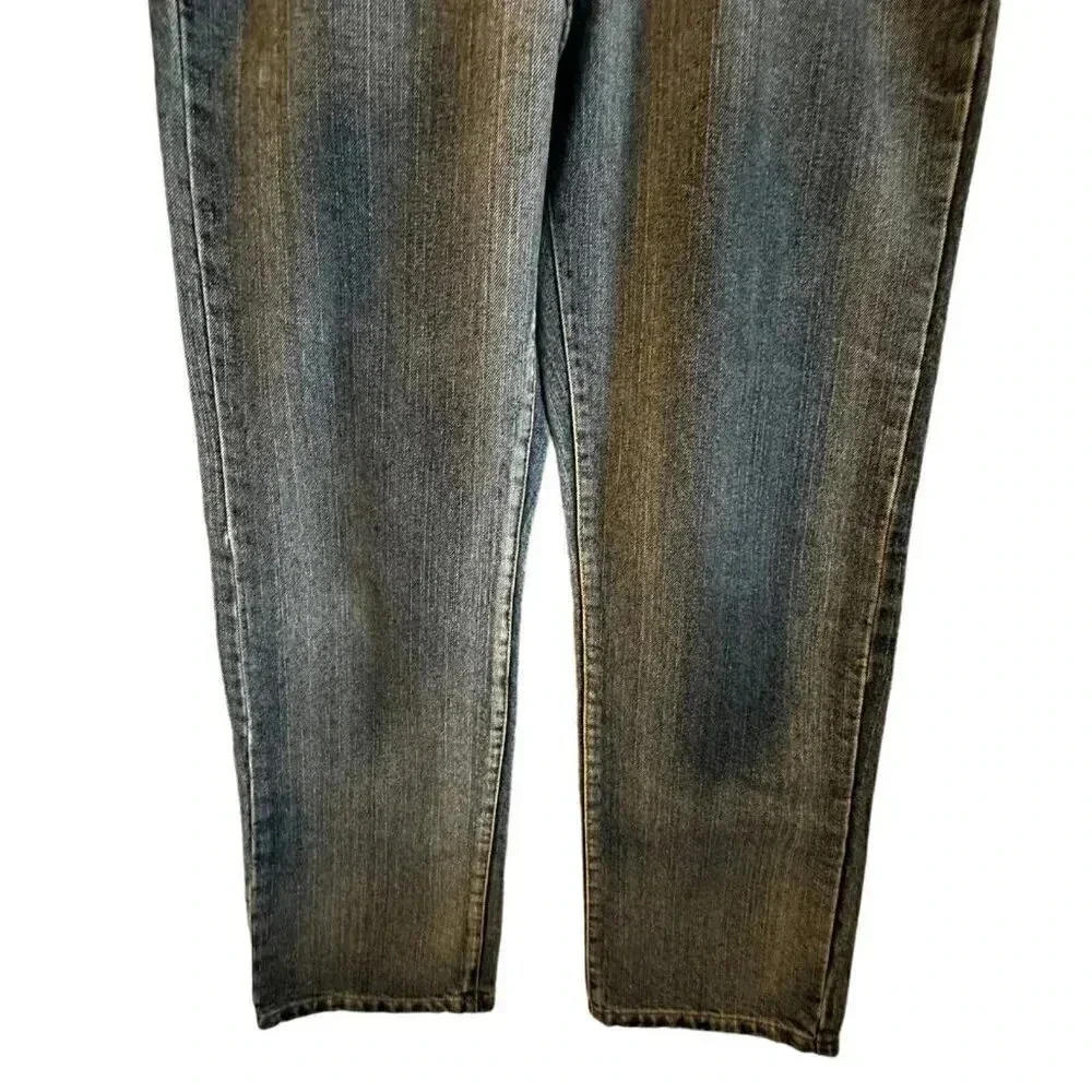 Ring Of Fire Jeans Boy Teen 18 Blue Denim Distress Straight Leg W27 L27 med wash - Picture 4 of 14